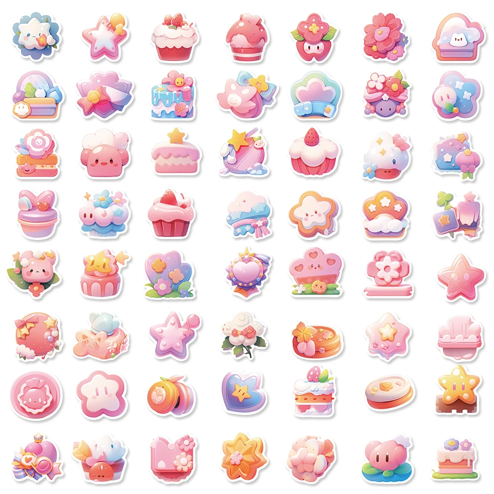 56PCS 3D Icon Cute Cartoon Personality Creative Graffiti Sticker Handcase Computer Car Skateboard Waterproof Sticker Wholesale