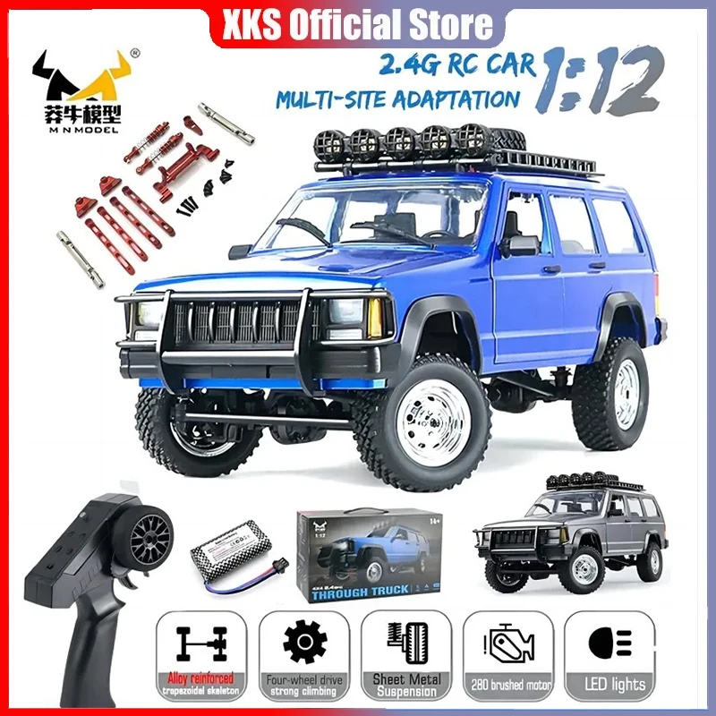 

MN78 1:12 Full Scale MN Model RTR Version RC Car 2.4G 4WD 280 Motor Proportional Off-Road RC Remote Control Car for Boys Gifts