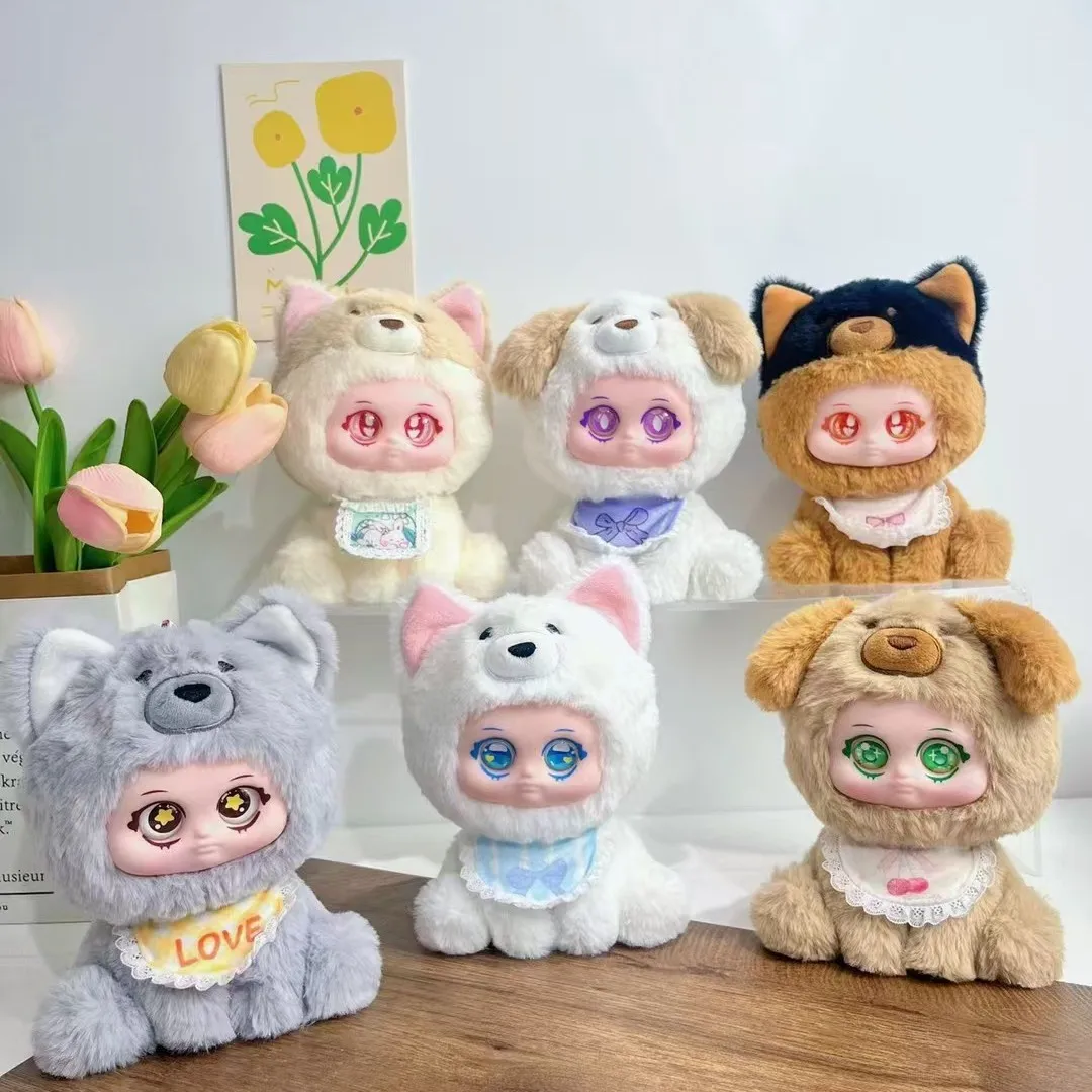 

Серия Doggy Paradise, модная слепая коробка, плюшевая виниловая кукла, персонализированная кукла для собаки, украшение для рабочего стола, подарок-сюрприз для девочек