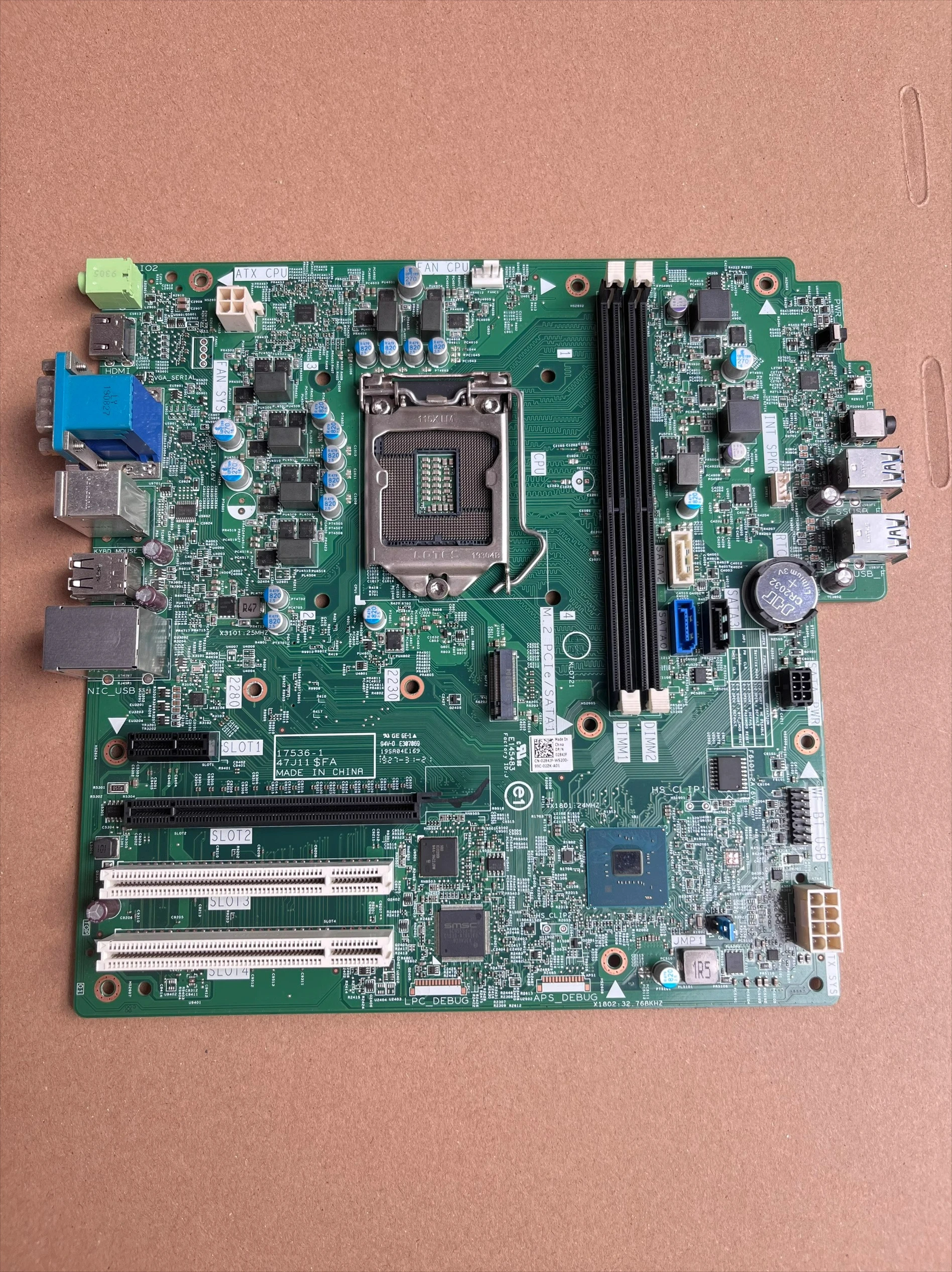 For DELL ChengMing 3980 Tower main board 47J11 0284JF 17536    (store code: 0622)