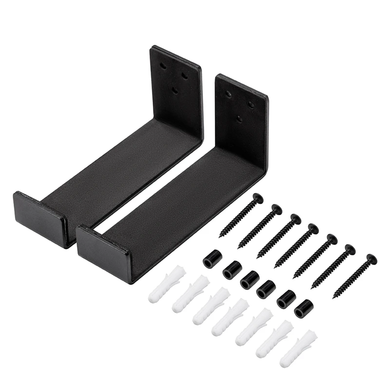 1 Pair Surfboard Wall Rack With Minimalist Surfboard Wall Rack Display Rack, Black