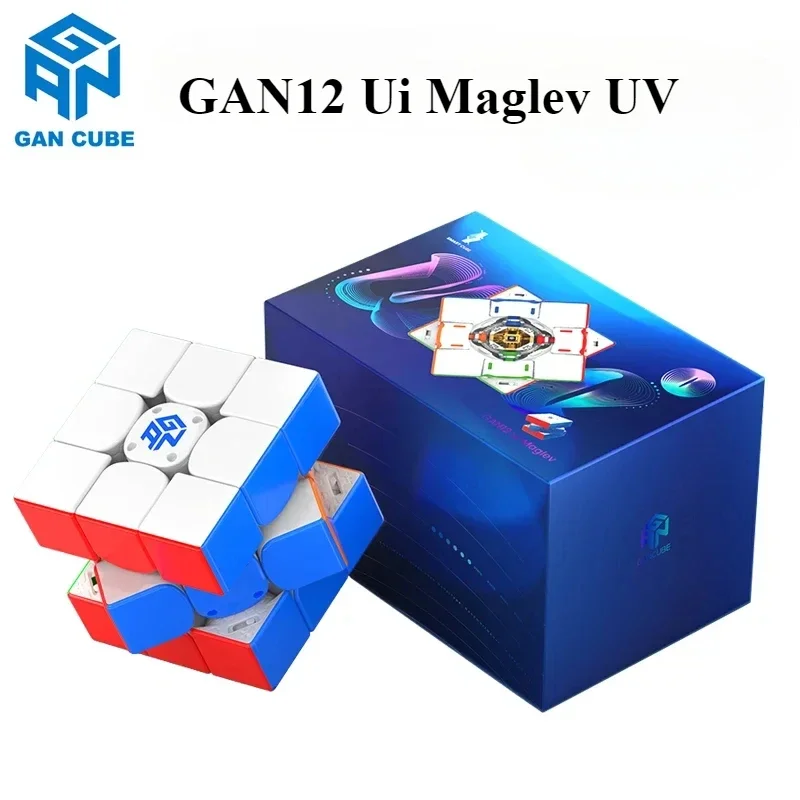 Nuevo GAN12 Ui Maglev UV 3x3 Ai Smart Maglev Cubo mágico magnético 3x3x3 profesional GANCUBE rompecabezas de velocidad juguetes GAN Speedcube Cubo