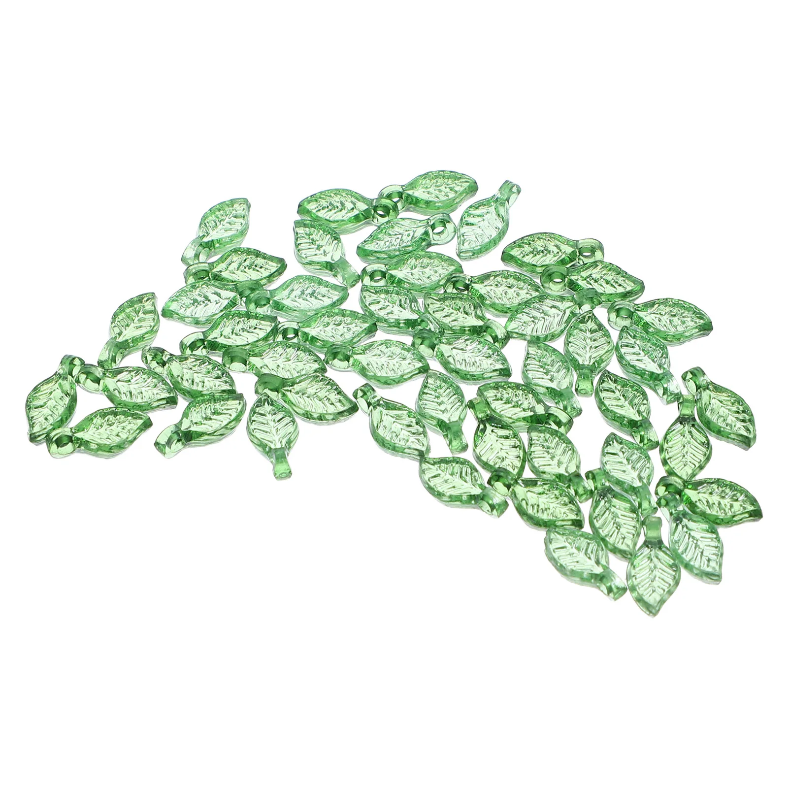 

50Pcs Mini Acrylic Leaf Pendants Charms DIY Jewelry Making Lightweight Realistic Texture Necklaces Bracelets Earrings Craft