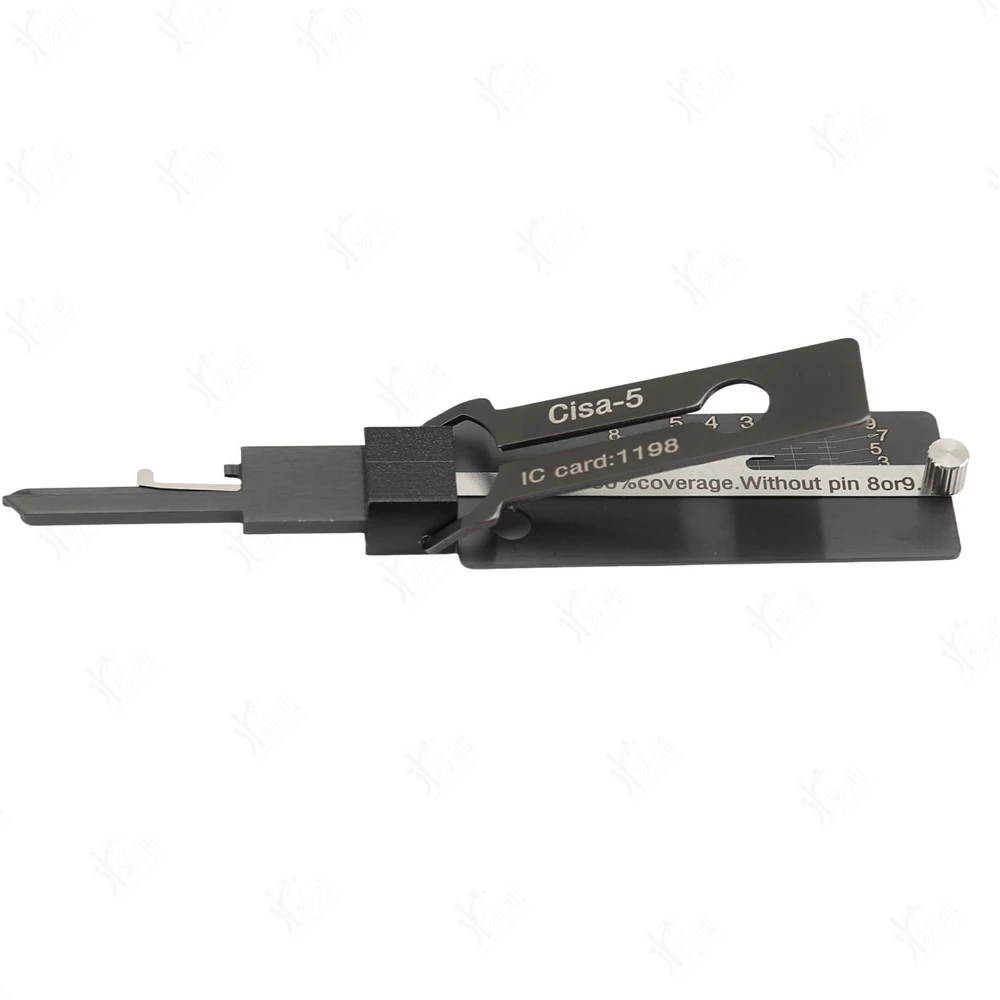 Cisa-5 2 in 1 Lock Pick Tool Special for Italian CISA Single Cylinder Lock 5 Pins Civil Door Locksmith Decoder Tool