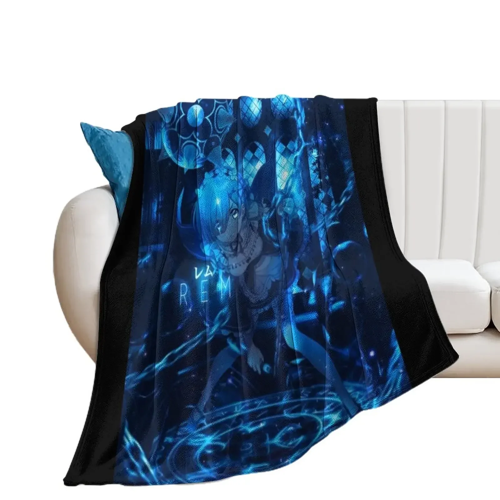 Rem (re zero) Throw Blanket Summer Beddings Plaid Single manga Blankets