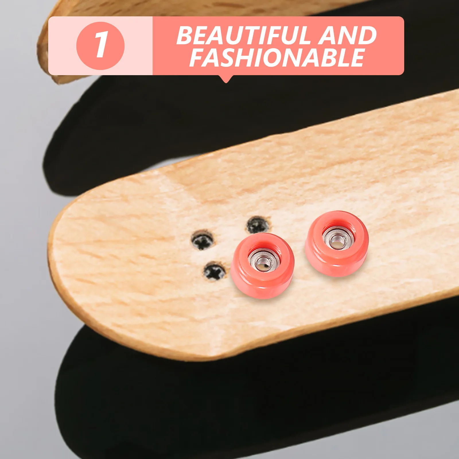 4Pcs Fingerboard Trucks 34mm Simulation Skate Roller Finger Sports Stress Relief Educational Finger Movement Compact Desk