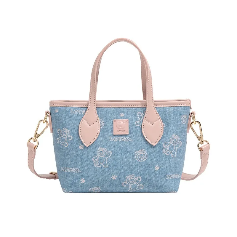 

Disney Lotso Luxury Handbag Women's Sweet Fashion Design Shoulder Purse for Daily Use and Party Tote Bag