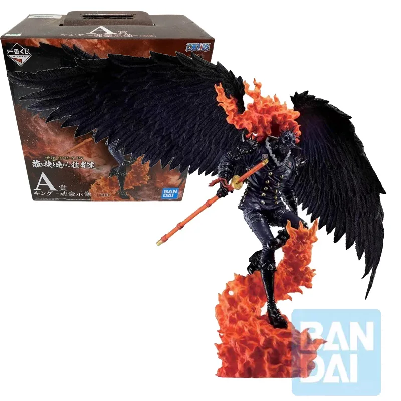 

Bandai Original One Piece King A Reward Figure Anime Collection Action Figurine Genuine One Piece Statue Dolls Desk Decor Toys