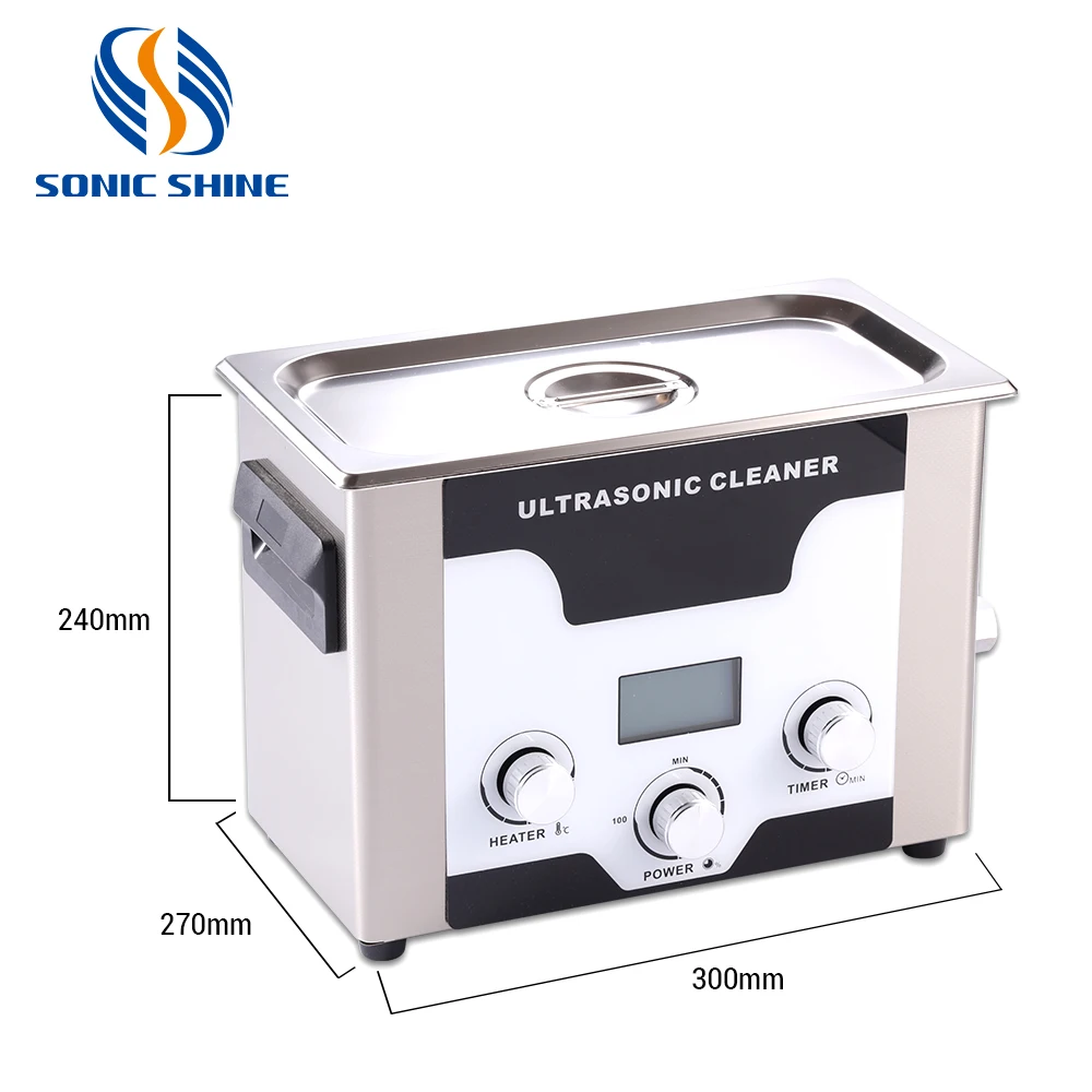Desktop UltrasonicCleaner LCD DisplayAdjustable Power TimerHeater Degas Cleaning Machine Bath For Small Parts Jewelry GlassesUse