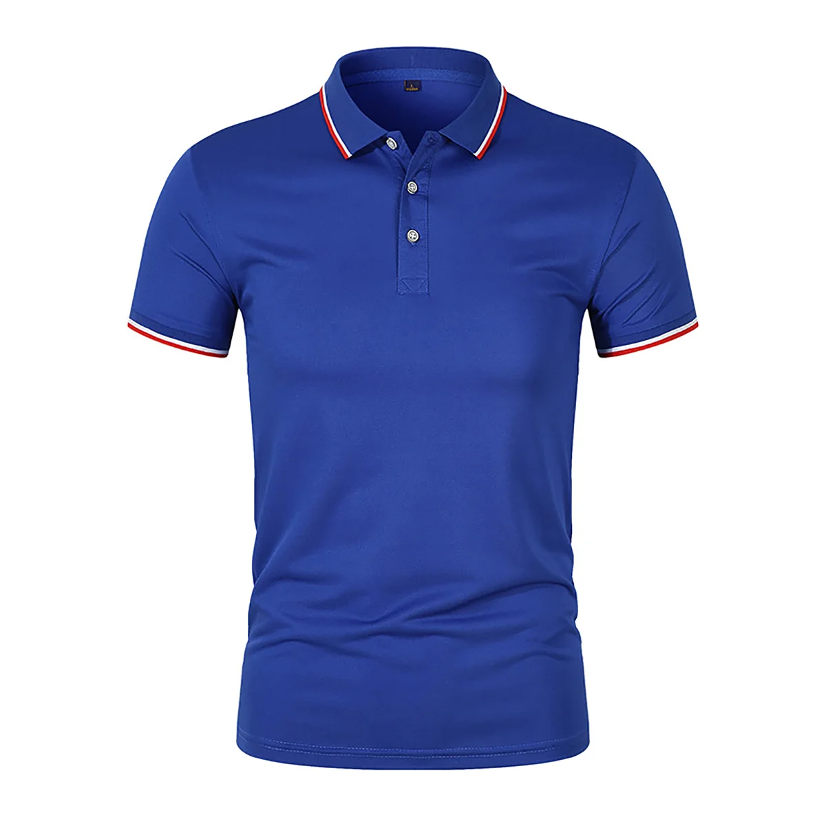 Men's Polo Short Sleeved T-Shirts Spring Summer Solid Color Lapel Clothing Blue Orange and Other Colors to Choose