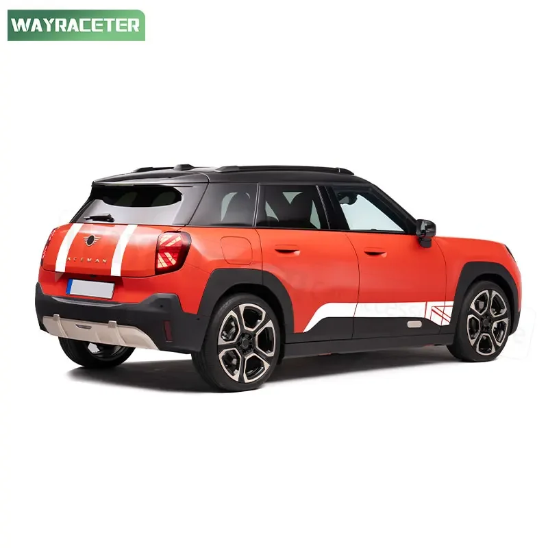 6 Pcs/Set Engine Cover Vinyl Hood Trunk Union Jack Door Side Stripes Sticker For MINI Aceman J05 John Cooper Works 2025 2026