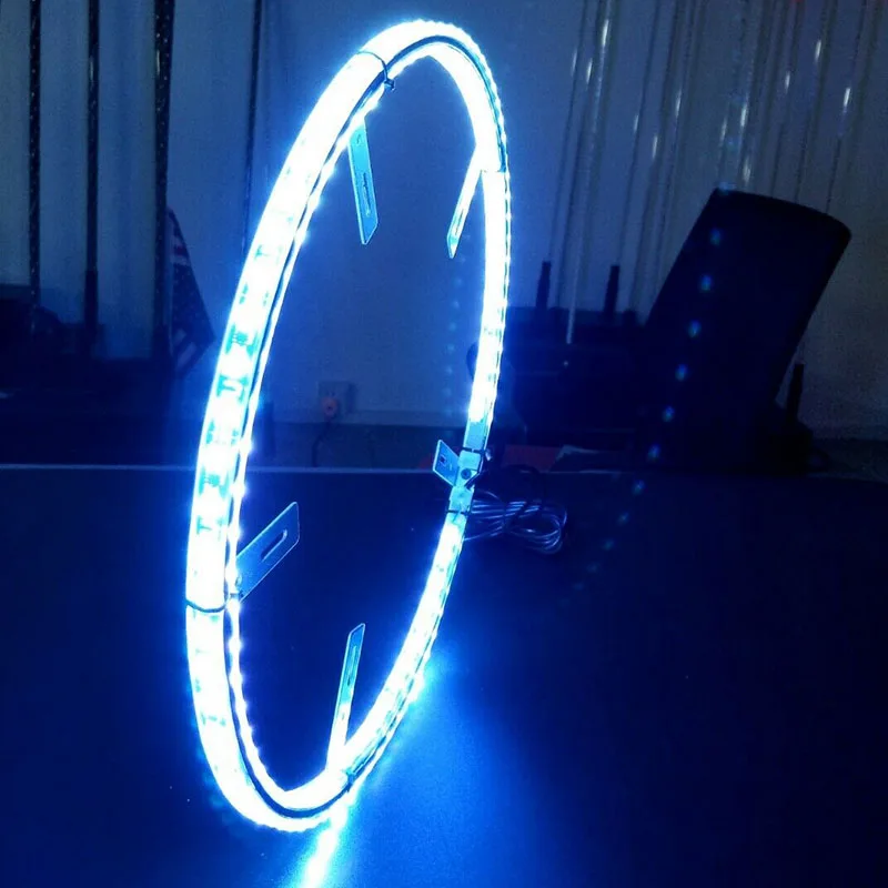 4pcs 15,5 inch LED Rad Ring Licht Radnabe Atmosphäre Licht dekorative Licht IP68 RGB Farbe 600led Bluetooth-Steuerung