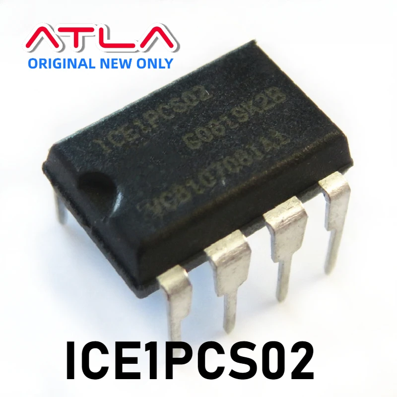 (5 piezas) ICE1PCS02 1PCS02 DIP-8 en Stock, 65kHz, 8 pines, modo de conducción continua