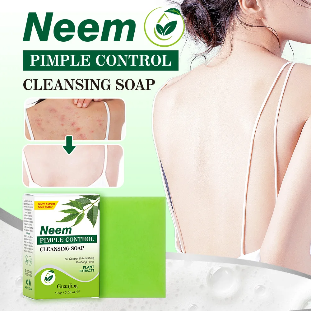 

Neem Essential Oil Cleaning Soap For Moisturizing Deep Cleaning Acarid Removal And Papule Control Handmade Essential Oil Soap