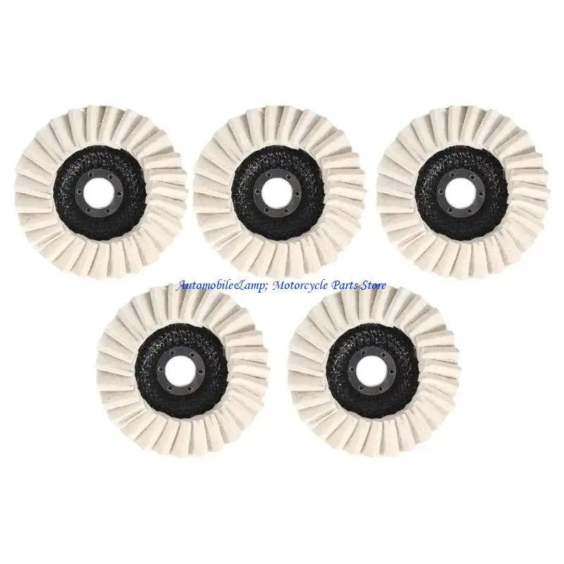 

H7BD упаковка из 5 шерстяных полировочных колес 125 мм угловой шлифовальный состав