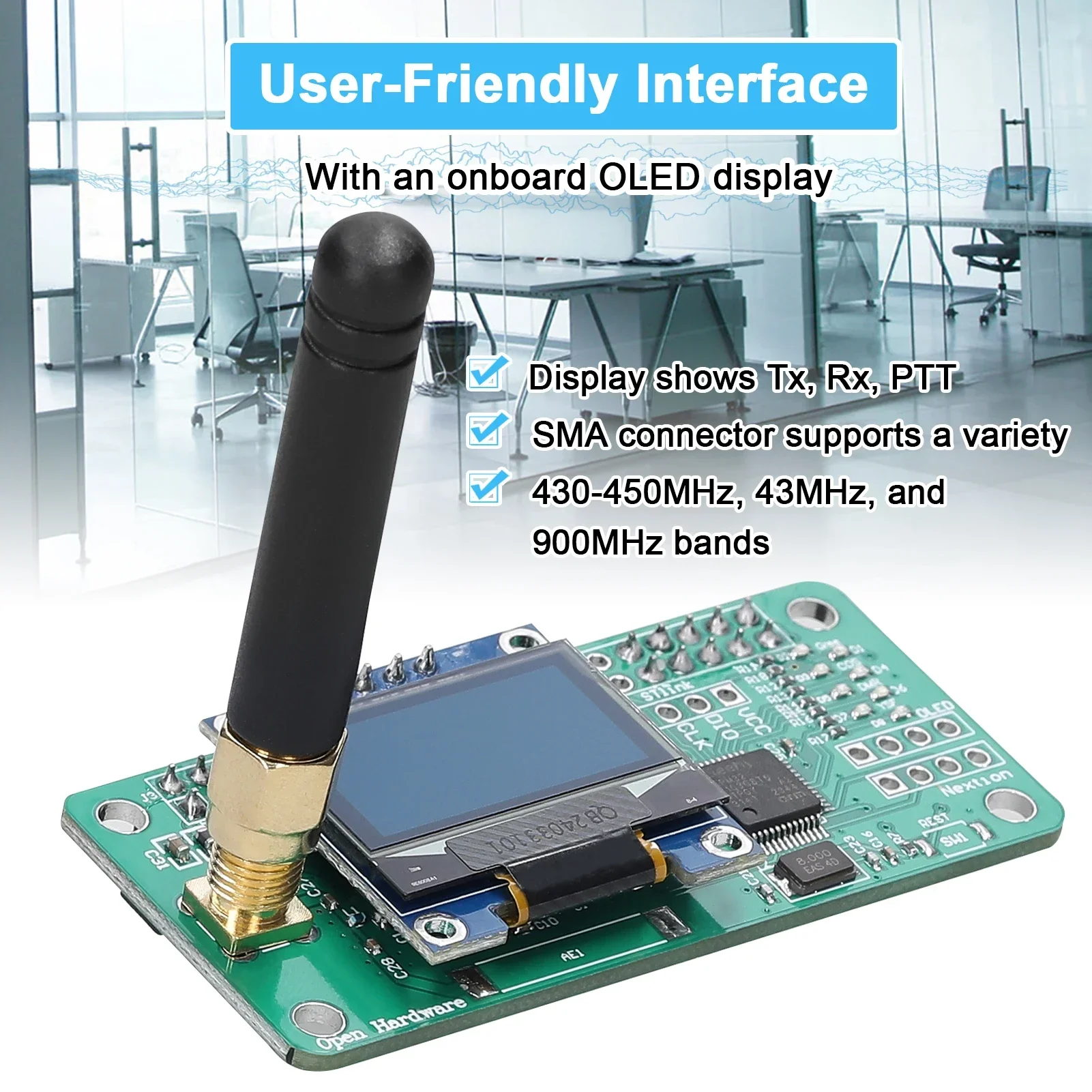 Raspberry Pi MMDVM Digital Hotspot Expansion Board Versatile Amateur and Professional Digital Radio Communications Board Support