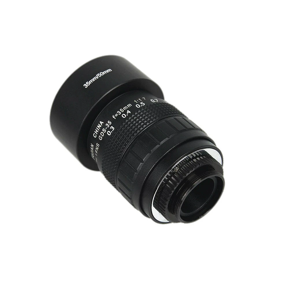 เลนส์ฮูดโลหะอลูมิเนียมอัลลอยด์ F1.4 35มม. F1.7/50มม. เลนส์กล้องวงจรปิดดิจิทัลเลนส์กล้องส่วนเลนส์ฮูด