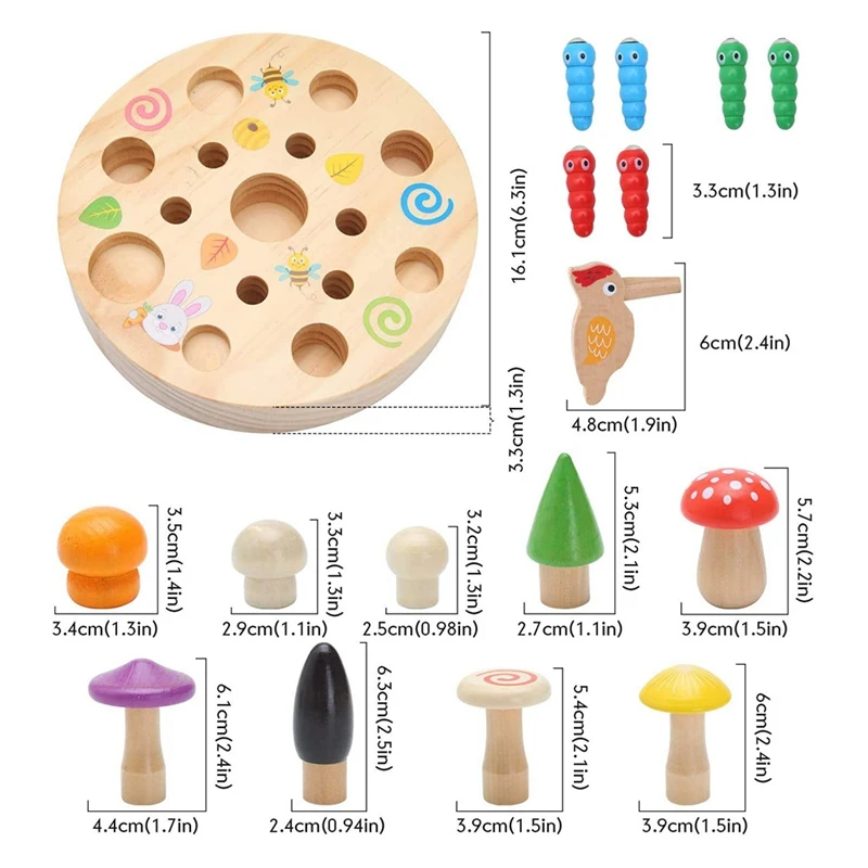 Jouets Magnétiques en Bois pour Enfant, Accessoire d'ApprentiCumbria Présв, pour la Récolte