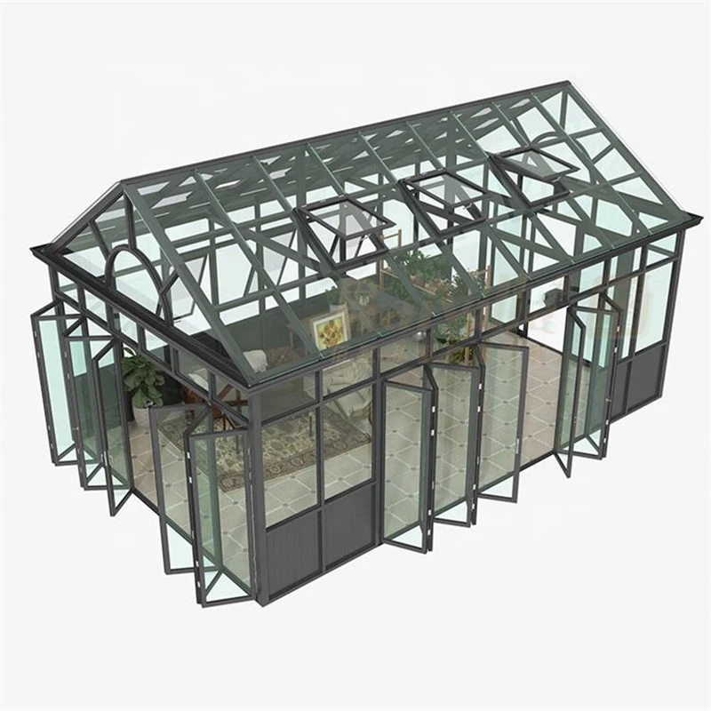 

Prefab Victorian Sun Room Glass House Topwindow Aluminium Garden Aluminum Frame Outdoor Tempered Glass Modern Prefab Villa