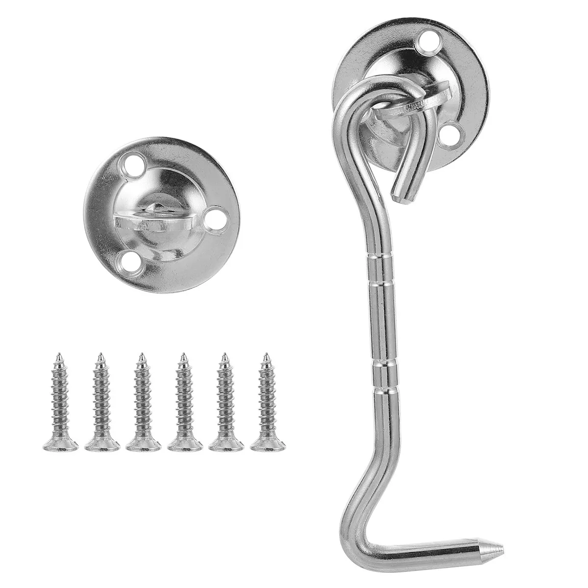 

2 шт. высококачественные оконные крючки-фиксаторы, прочные ветрозащитные замки для окон и дверей, гладкая отделка, устойчивые к ржавчине, металлические крепления в старинном стиле