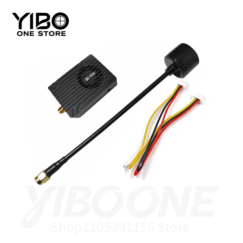 5.8G 10W image transmission module frequency band 6-12S voltage high-definition image transmission drone accessories