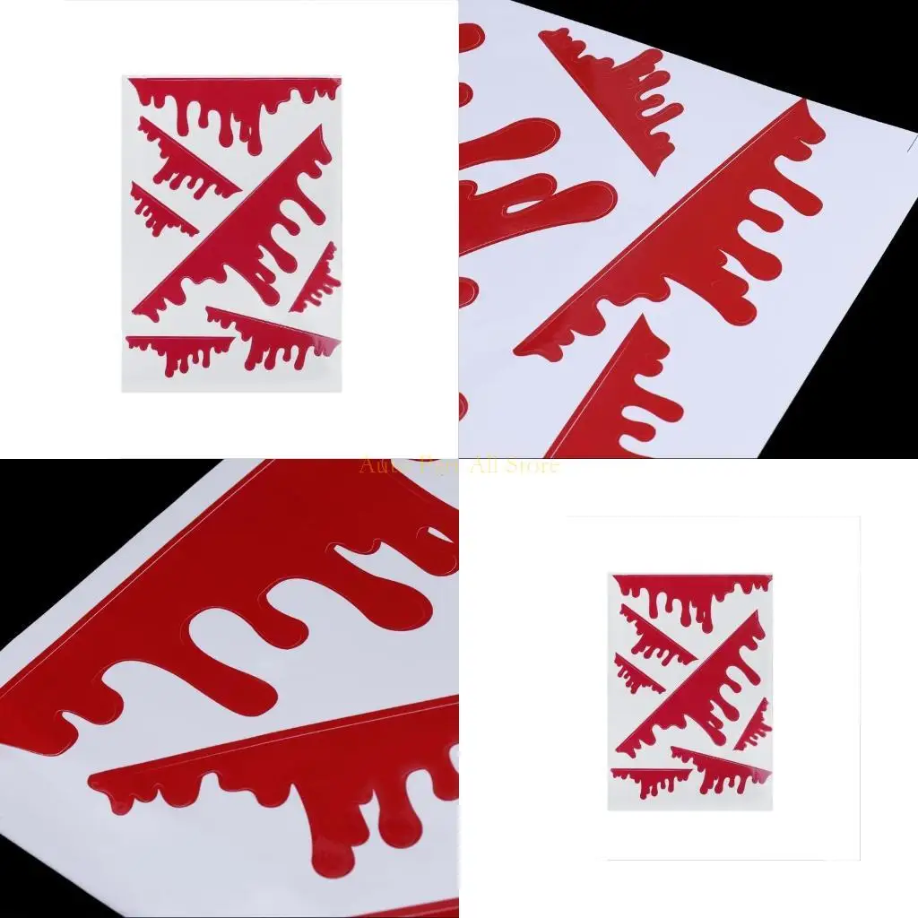 J0MA 7 PCS SANGLE BULLO ROJO DRIP RED PELQUETA VINILLO CAR REFERENCIA DEL CAR MUBIERNO