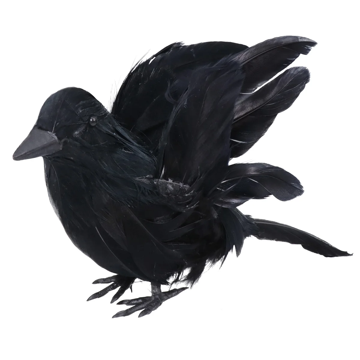 

Crow Ornament Halloween Decoration Faux Crows Crafts Ravens Statue Unique Eco Friendly Reusable Desktop Garden