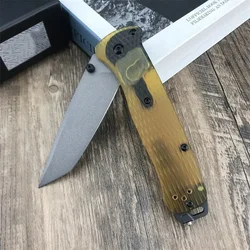 BM 537 Bugout Folding Knife S35v Blade PEI/Nylon Fiber Handle Tactical Outdoor Hunting Everyday Carry Hiking Knives