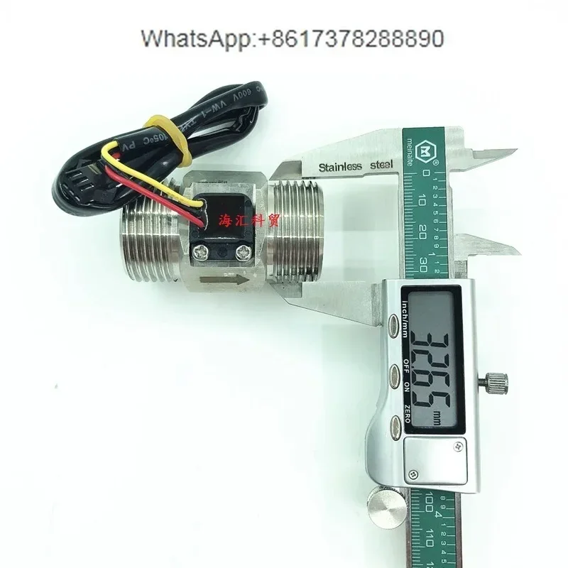 

2 minutes 4 minutes 6 minutes 1 inch external thread 304 stainless steel turbine flowmeter pulse NPN Hall water flow sensor