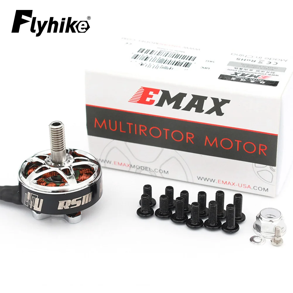 

Emax RS III Series 2207 2306 1800KV 2100KV 2500KV 3-6S Brushless Motor For 5 Inch RC Drone FPV Quadcopter Drones