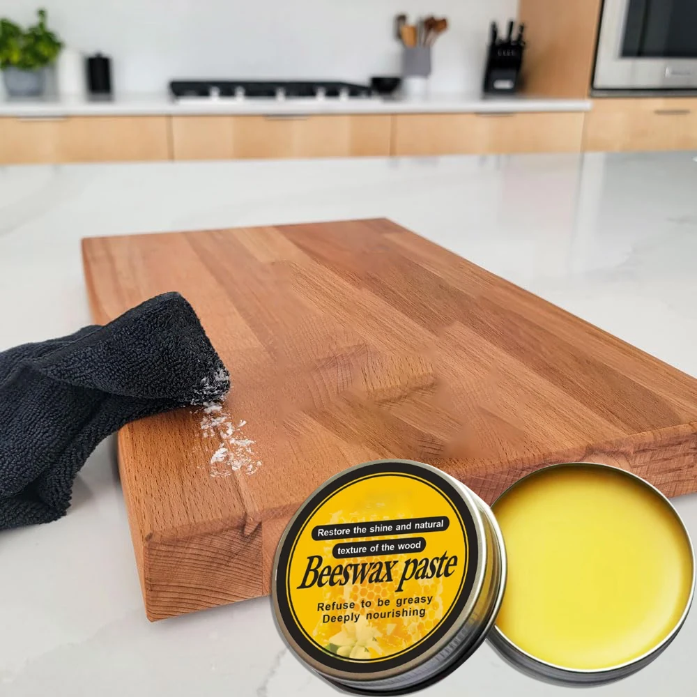 Beeswax Furniture Polish Natural Wood Conditioner Wear-resistant Furniture Care Multipurpose Beeswax for Wooden Tools Care Wax
