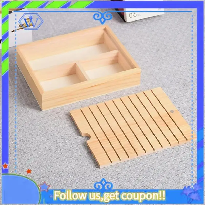 سهلة الاستخدام منظم خيط التطريز رف بكرة خشبية 10 فتحات طويلة 3 مقصورات أساسية منظم بكرة لمستلزمات الخياطة