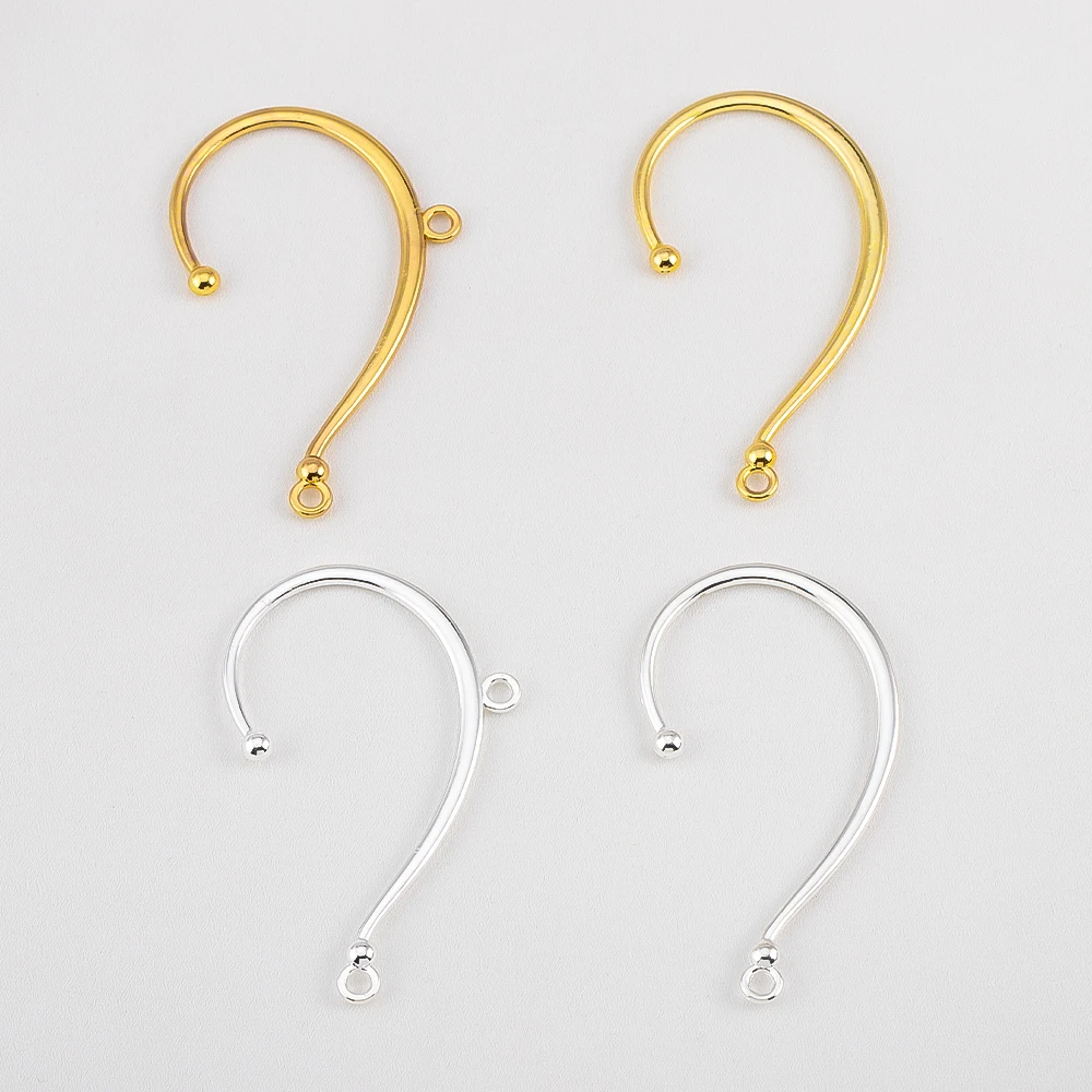 

10pcs 2 Hole Earrings Clip Settings DIY Hair Jewelry Making Wedding Accessories Alloy Metal Bridal Hair Combs Findings Component