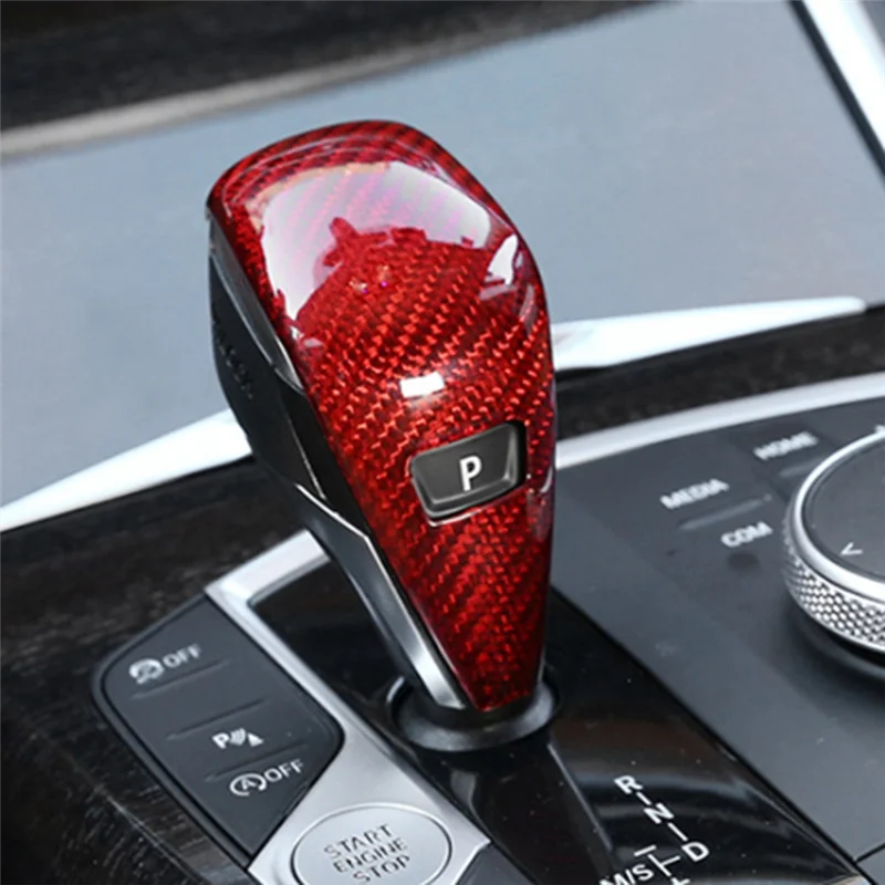 

Interior Car Accessories Carbon Fiber Gear Knob Shift Head Cover Trim Sticker For BMW 1 2 3 4 Series Z4