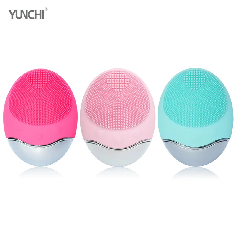 Electric Facial Cleansing Brush Massage Spa Skin Instrument Bamboo Charcoal Fibre Pore Cleaner Meter Cleaning Cleanser Tools