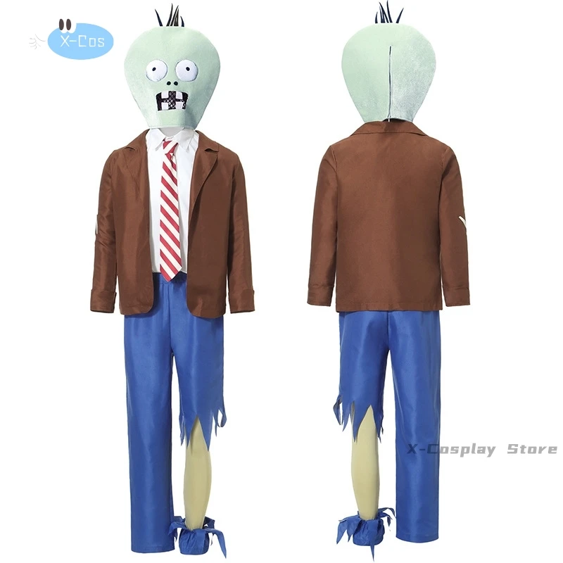 زي تنكري مضحك هالوين للبالغين ، لعبة الزومبي ، بذلة جديدة ، قناع ، ملابس ، مهرجان ، كرنفال ، فستان حفلة ، عرض مسرحي