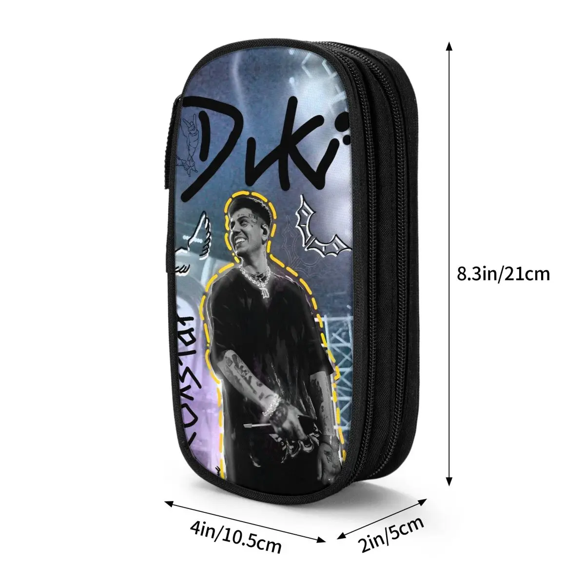 DUpastel-Trousse à Crayons Rared Hip Hop, Boîte à Stylos pour Étudiant, Grand Sac de Rangement, Fournitures Scolaires, Cadeaux