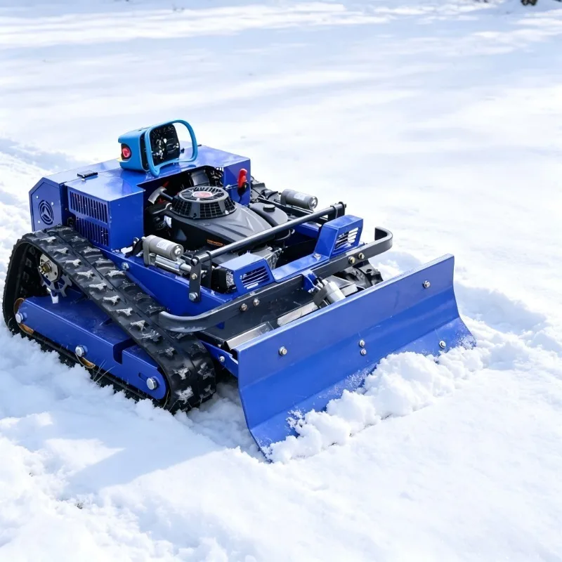 2-In-1 remote controlled lawn mower and snow shovel 550mm remote controlled crawler snow remover, suitable for winter use