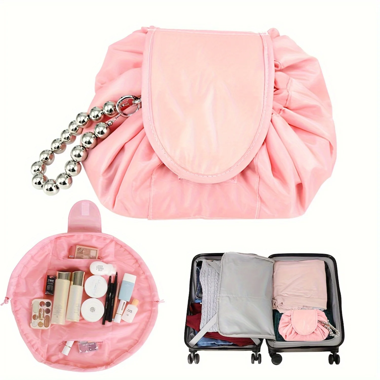 

Women's Travel Makeup Bag - Multifunction Cosmetic Organizer