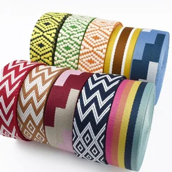1/2/3/5Meters 38mm Jacquard Webbing Tapes for Strap Ethnic Ribbon Band Luggage Decorative Bias Binding DIY Sewing Accessories