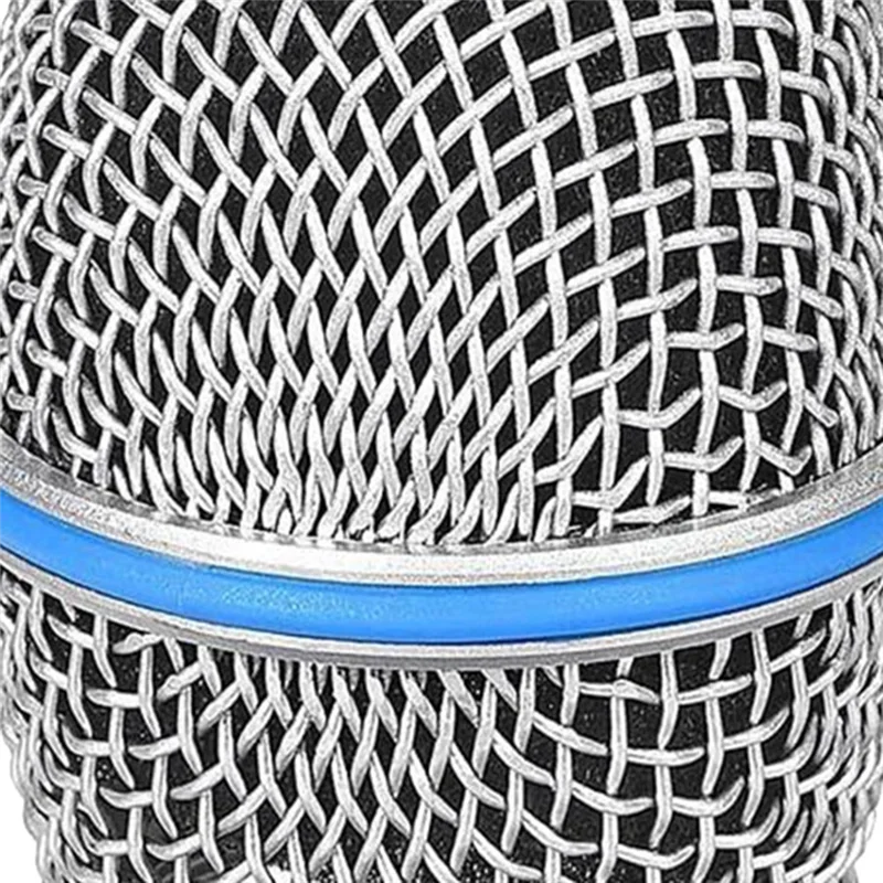 Microphone Replacement Head Steel Mesh Handheld Microphone Grill Mesh Head for Beta87A