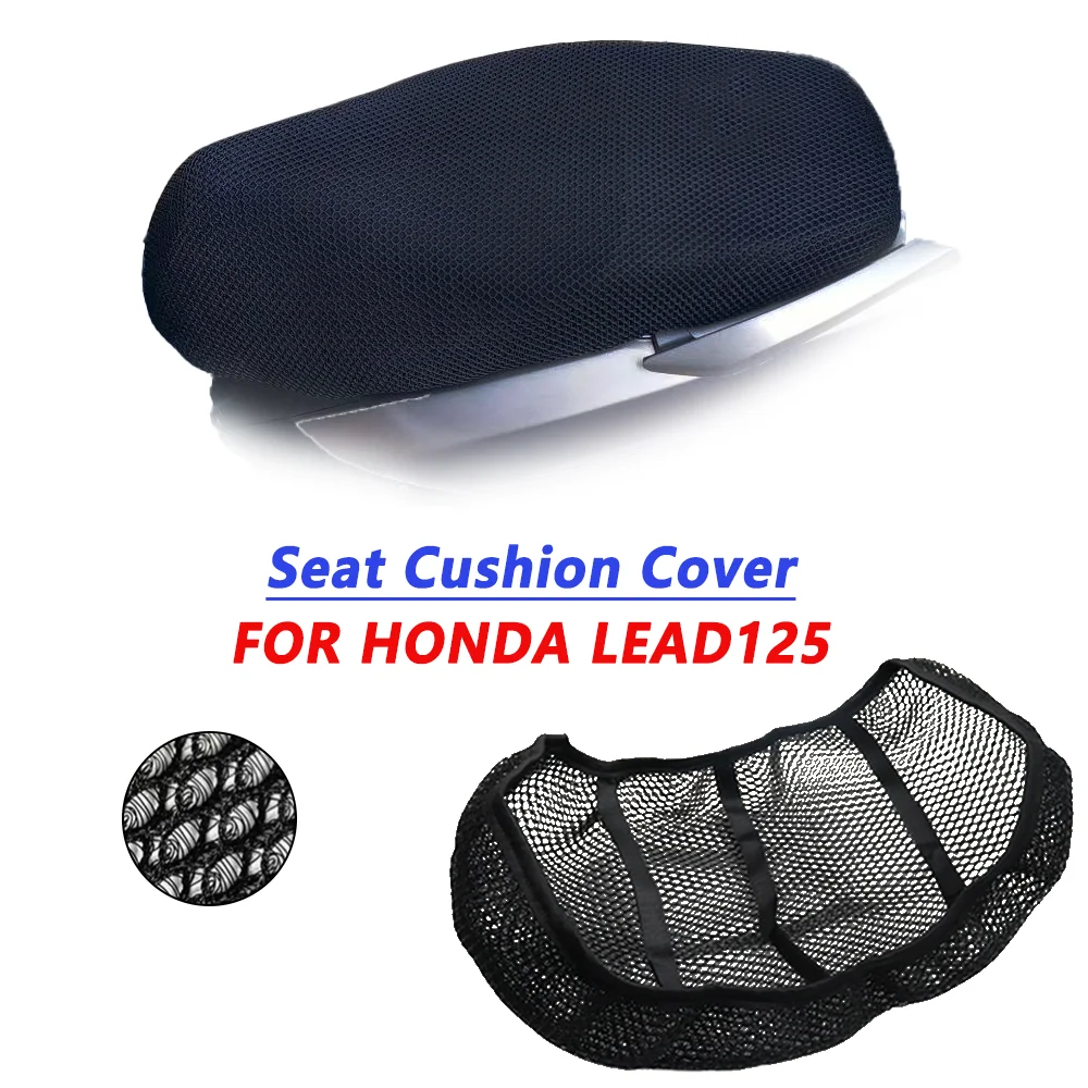 

FOR HONDA LEAD125 LEAD 125 Mesh Motorcycle Seat Cover Breathable Seat Pad Anti-slip Mesh Design UV Protection