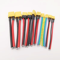 1Pcs XT60 XT90 XT30 XT60H XTR30U Male Female Plug RC Battery Cable Connector With 100mm Silicone Wire