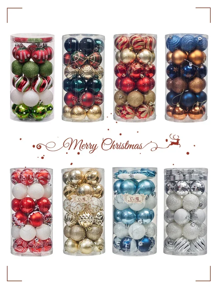 Christmas Decoration Ball Christmas Tree Arrangement Pendant Material Pack Pendant Trinket Accessories Dress Up Props Set