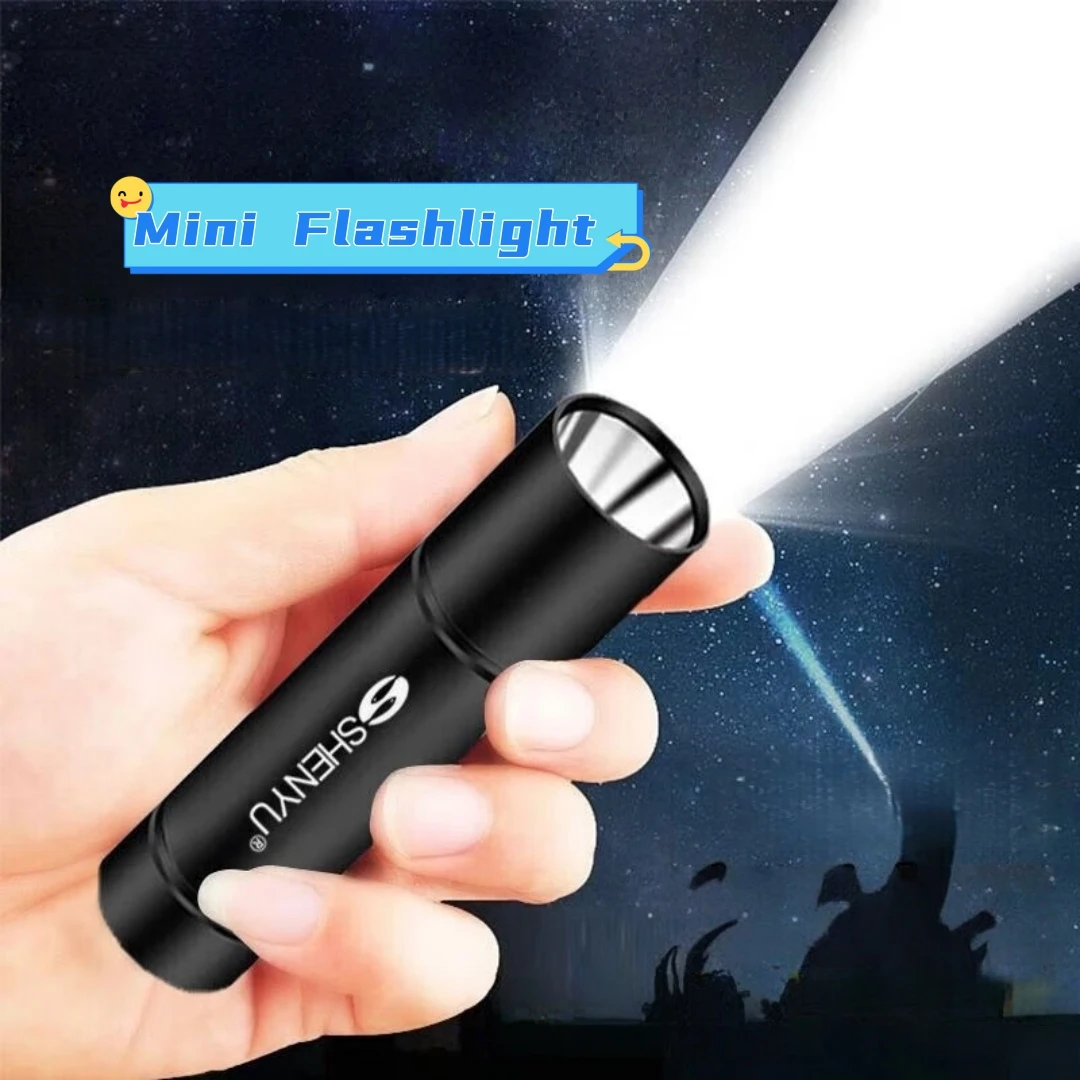 Super Mini Poratable Flashlight 40g Bright LED Waterproof  Light Emergency Lighting Electric Torch Lightweight Flashlights