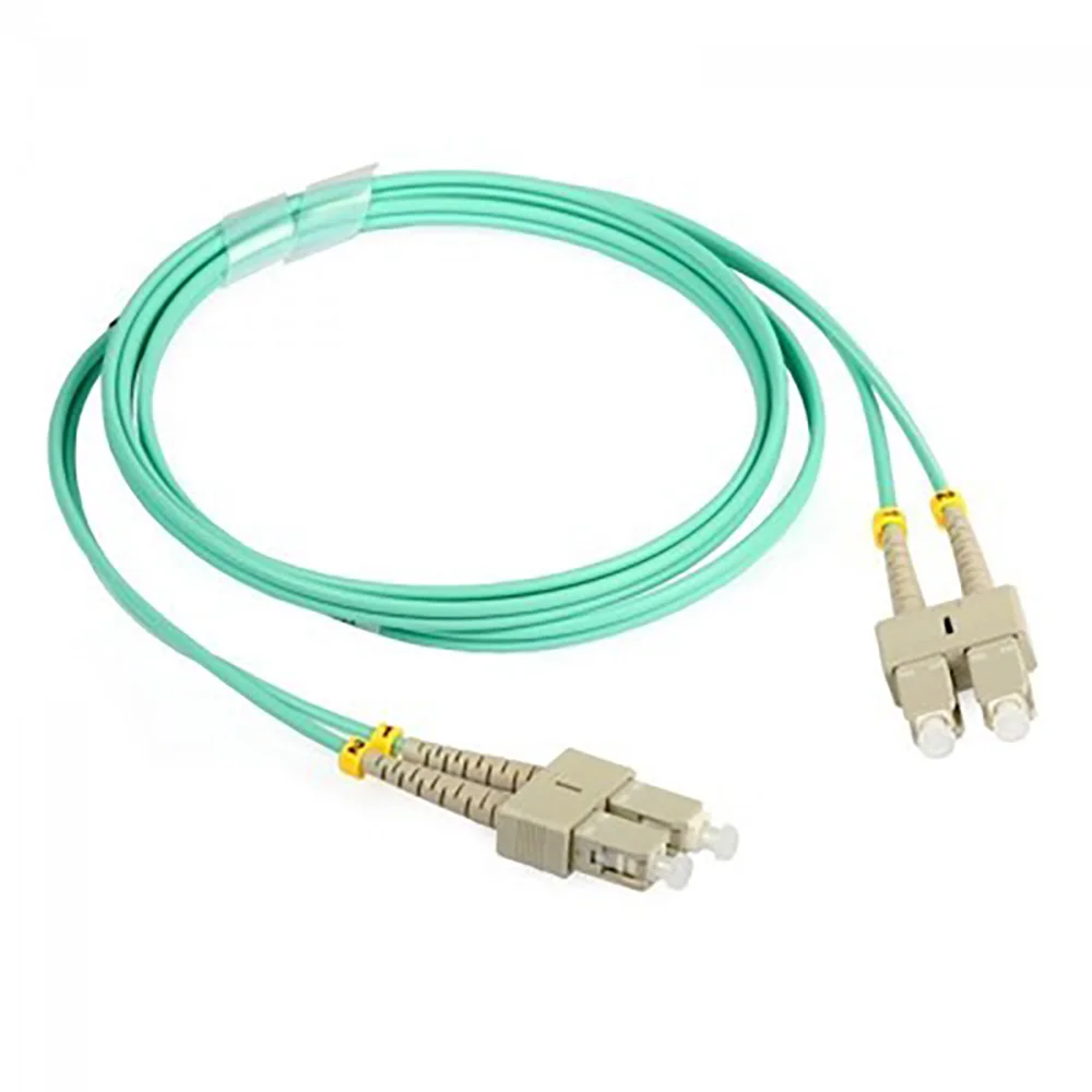 Duplex OM3 Multimode SC UPC-SC UPC 50/125 LSZH 2mm Optical Patch Cord For 10G Gigabit LAN System