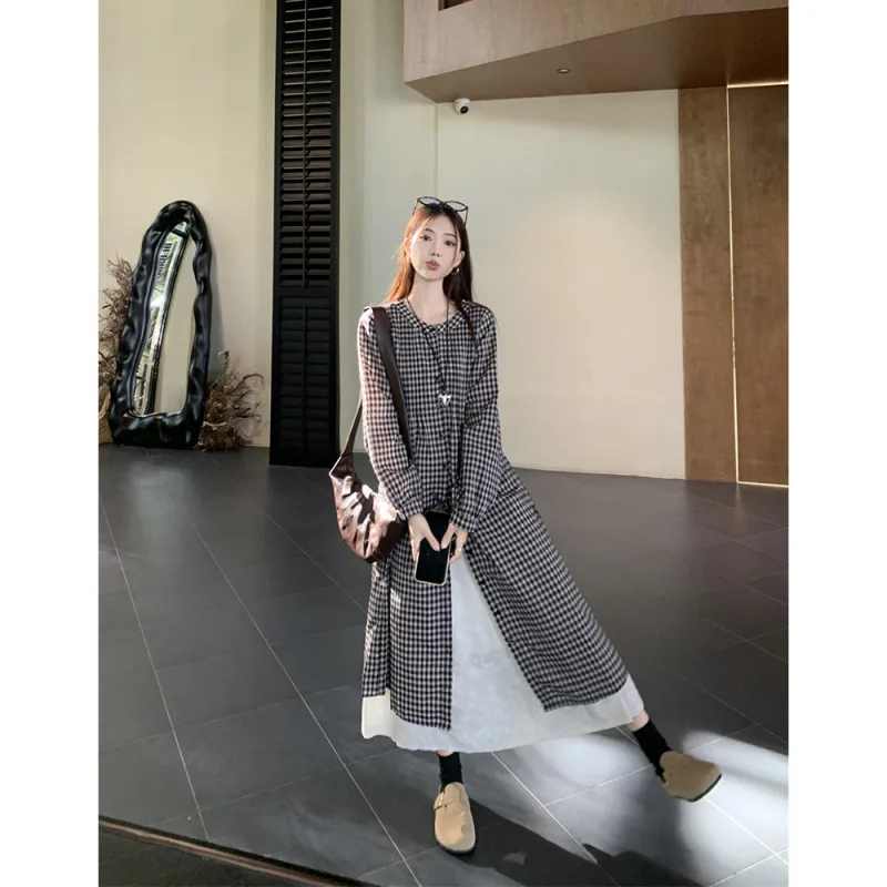 فساتين نسائية شابة صيفية من الكتان مكشكشة وخصر منخفض ومناسبة بشكل منتظم للنزهات على الطراز الرعوي للغابات قابلة للتنفس ولطيفة وناعمة