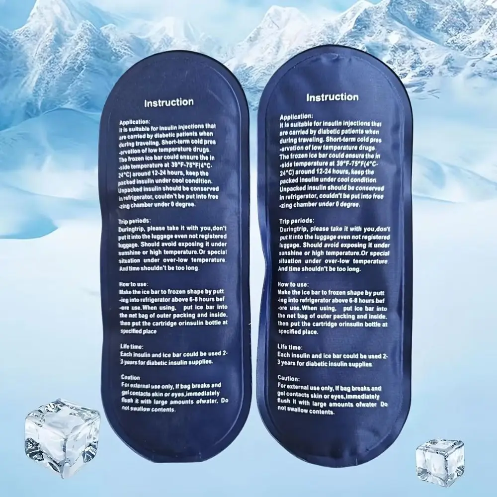 

1/2pcs Reusable Diabetic Insulin Cooling Bag Cooler Insulation Lightweight Portable Cooling Ice Bags Multifunctional