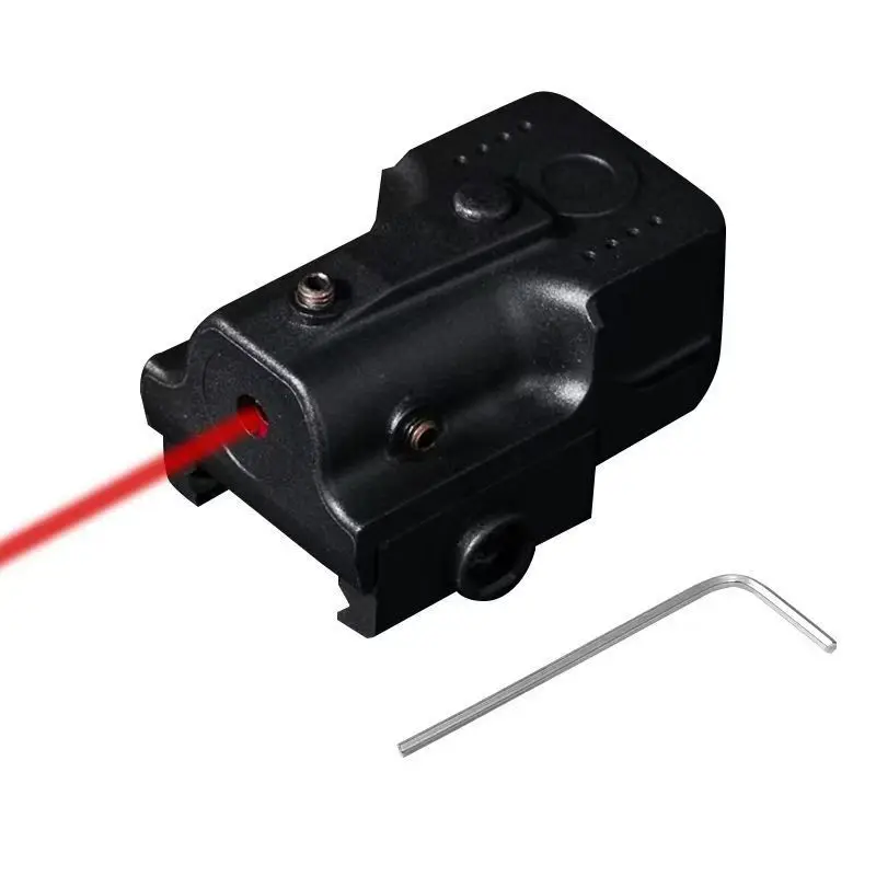 يناسب 20 مللي متر مؤشر ليزر أحمر لعبة السكك الحديدية بنادق الادسنس الصيد CS المباريات وألعاب الحرب قابل للتعديل البصر تكتيكات في الهواء الطلق باستثناء البطارية