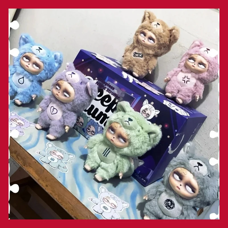 

Kawaii Sleepless Grumpipi Vinyl Doll Cute Enchanting Action Figure Blind Box Toy Trendy Mystery Gift for Collectors